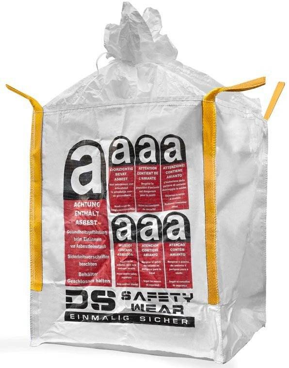 Big Bag 90x90x110cm, rivestito, lana minerale-0