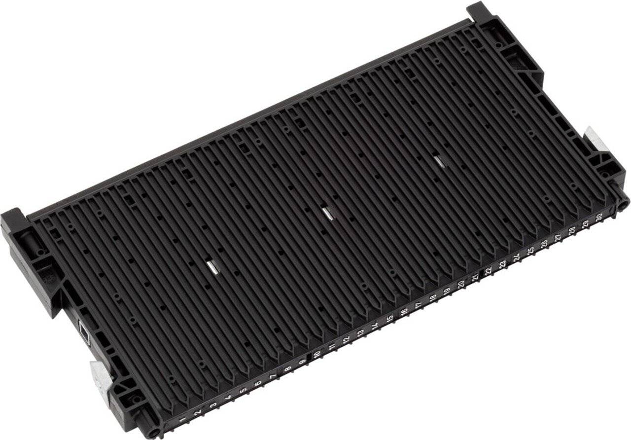 Parete scanalata ESD 400 nero / Serie 180, rinforzata con arresto a pavimento Tipo 022-0