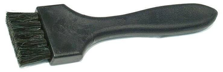 Spazzola piatta ESD dura, setole naturali nere da 38 mm, conduttiva-0