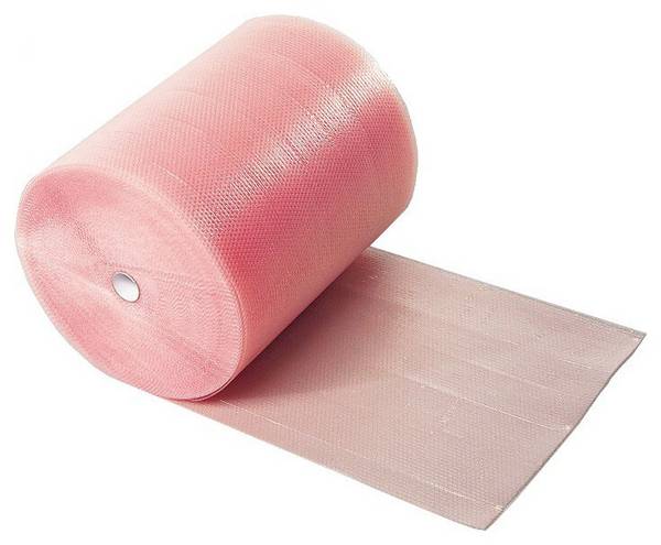 Pellicola a bolle d'aria Permastat® ESD, 2 strati, 75 µm, larghezza 400 mm, rotolo da 100 m