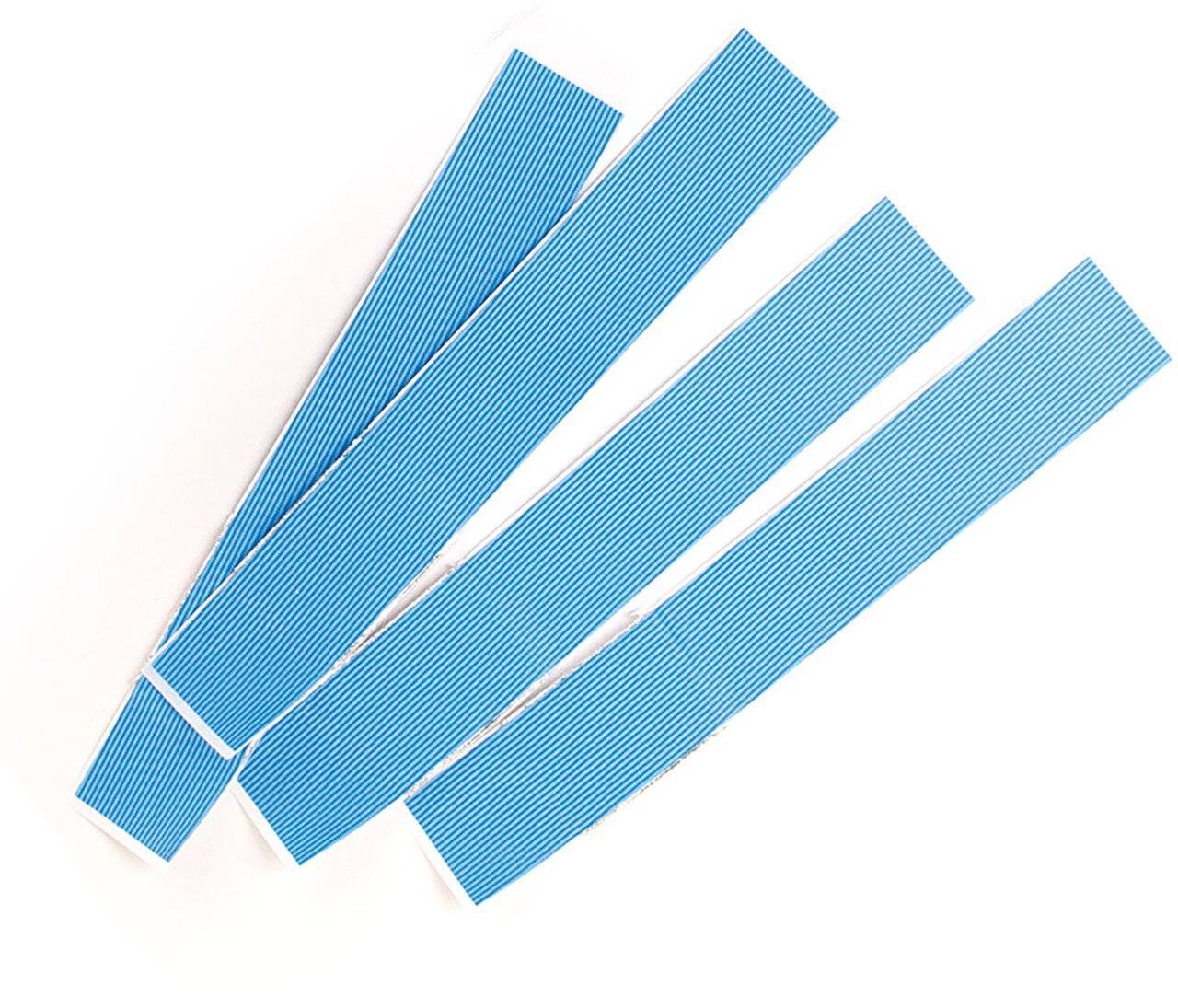 Cerotti per dita, PE rivestito blu, rilevare. 2 x 12 cm, 100 pezzi-0