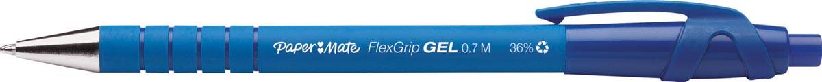 Penna Gel a Scatto Flexgrip Gel Paper Mate - 0,7 mm - 2108213 (Blu Conf. 12)-1