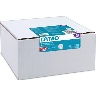 Rotolo etichette multiuso - 57 x 32 mm - bianco - 1000 etichette / rotolo - Dymo - value pack 12 pezzi-0