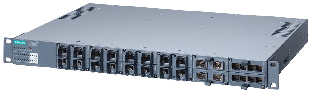 Siemens 6GK5324-4GG10-3ER2 - SCALANCE XR324-4M EEC; switch IE gestito, rack da 19”.