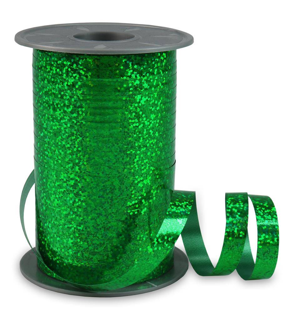 Presentatore regalo Holly a nastro 10 mm x 200 m verde