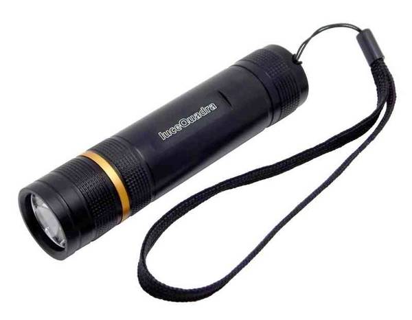 TORCIA METALLICA NERO LED 3 W