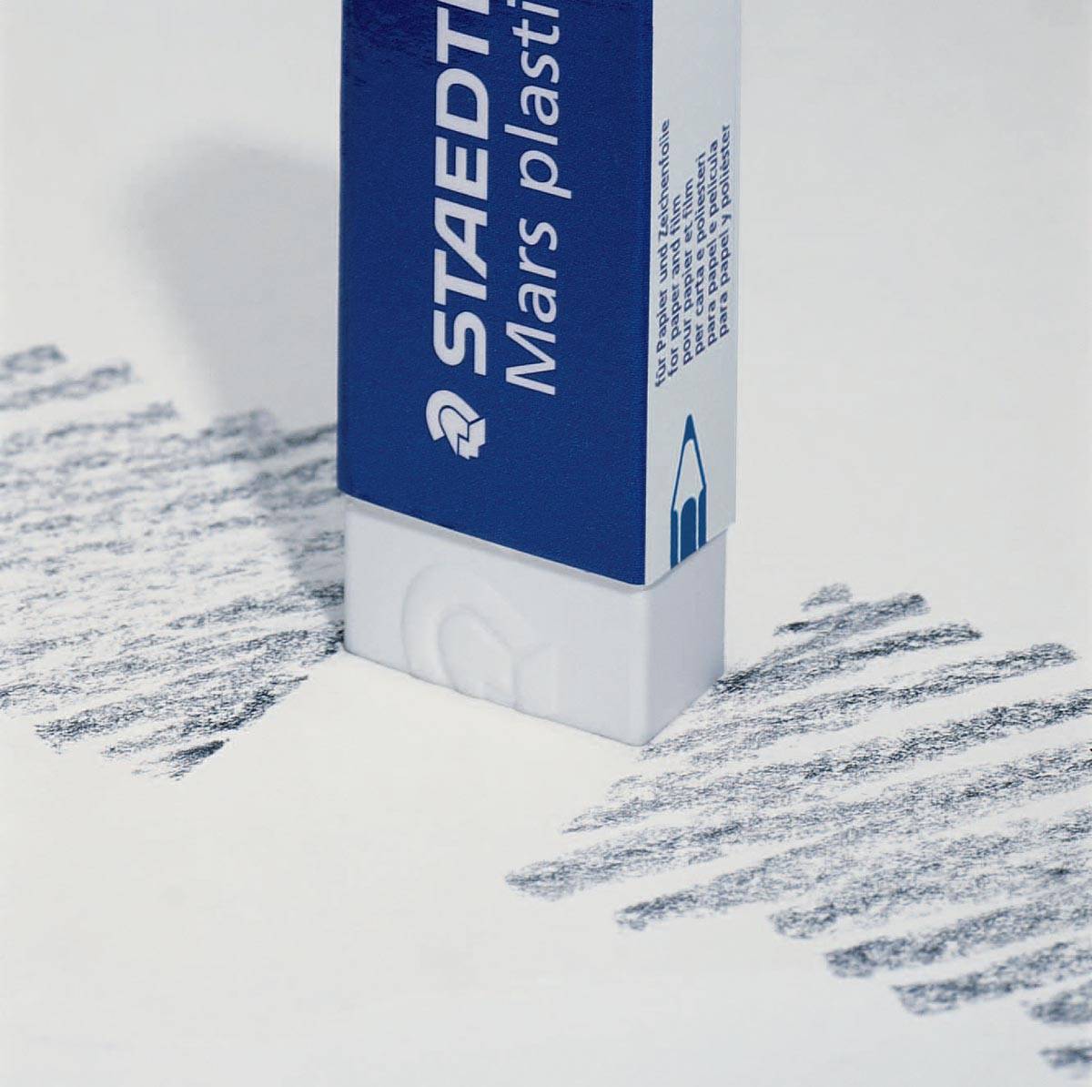 Staedtleler Mars Plastic 526 50 Elimina gomma - plastica - alta precisione - colore bianco-3