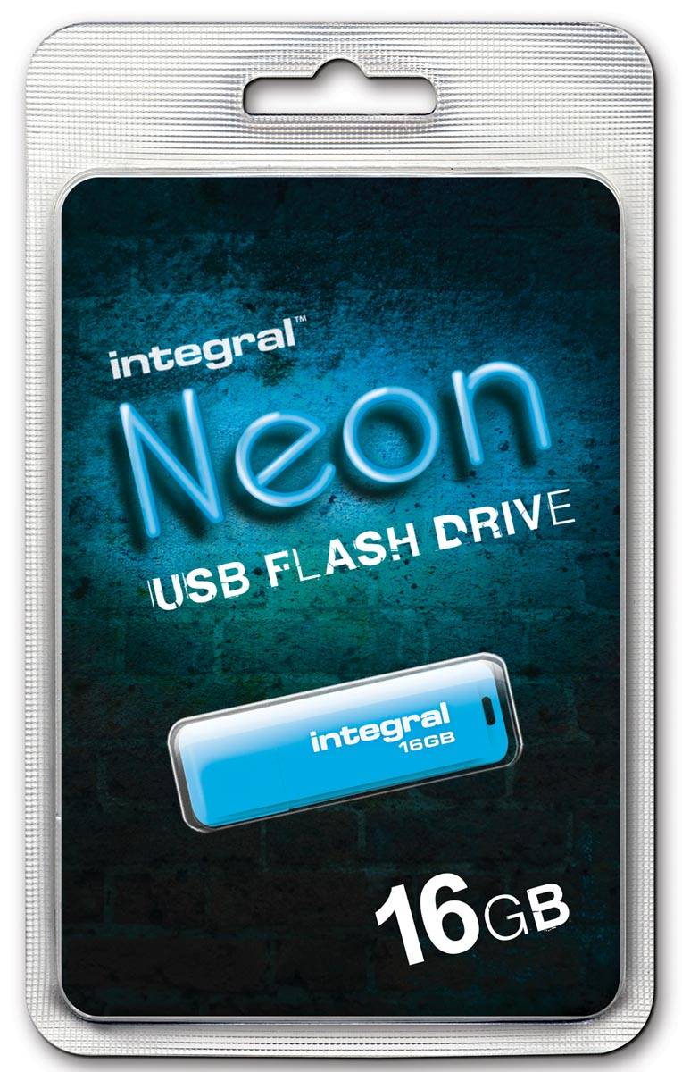 Integral 16GB 10PK USB2.0 DRIVE NEON BLUE unitÃƒÆ’Ã‚Â  flash USB USB tipo A 2.0 Blu (16GB USB2.0 DRIVE NEON BLUE INTEGRA-0