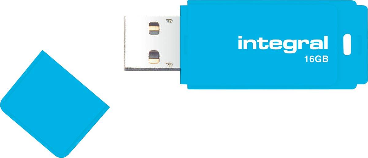 Integral 16GB 10PK USB2.0 DRIVE NEON BLUE unitÃƒÆ’Ã‚Â  flash USB USB tipo A 2.0 Blu (16GB USB2.0 DRIVE NEON BLUE INTEGRA-1