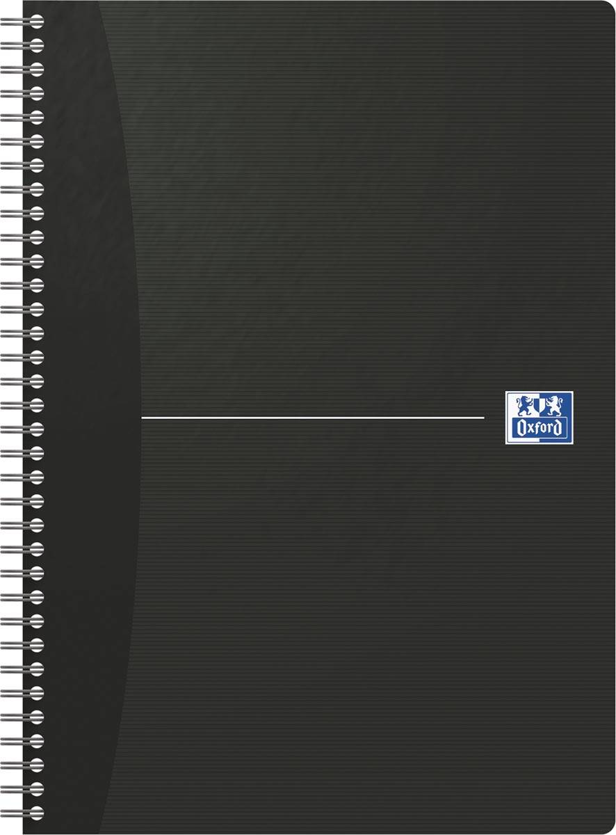 Quaderno spiralato OXFORD Office Essentials Maxi A4 nero rigato 7 mm 100102931-0