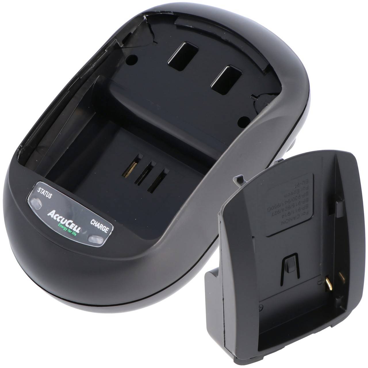 Caricabatterie AccuCell adatto per Canon BP-911, BP-914, BP-915-0
