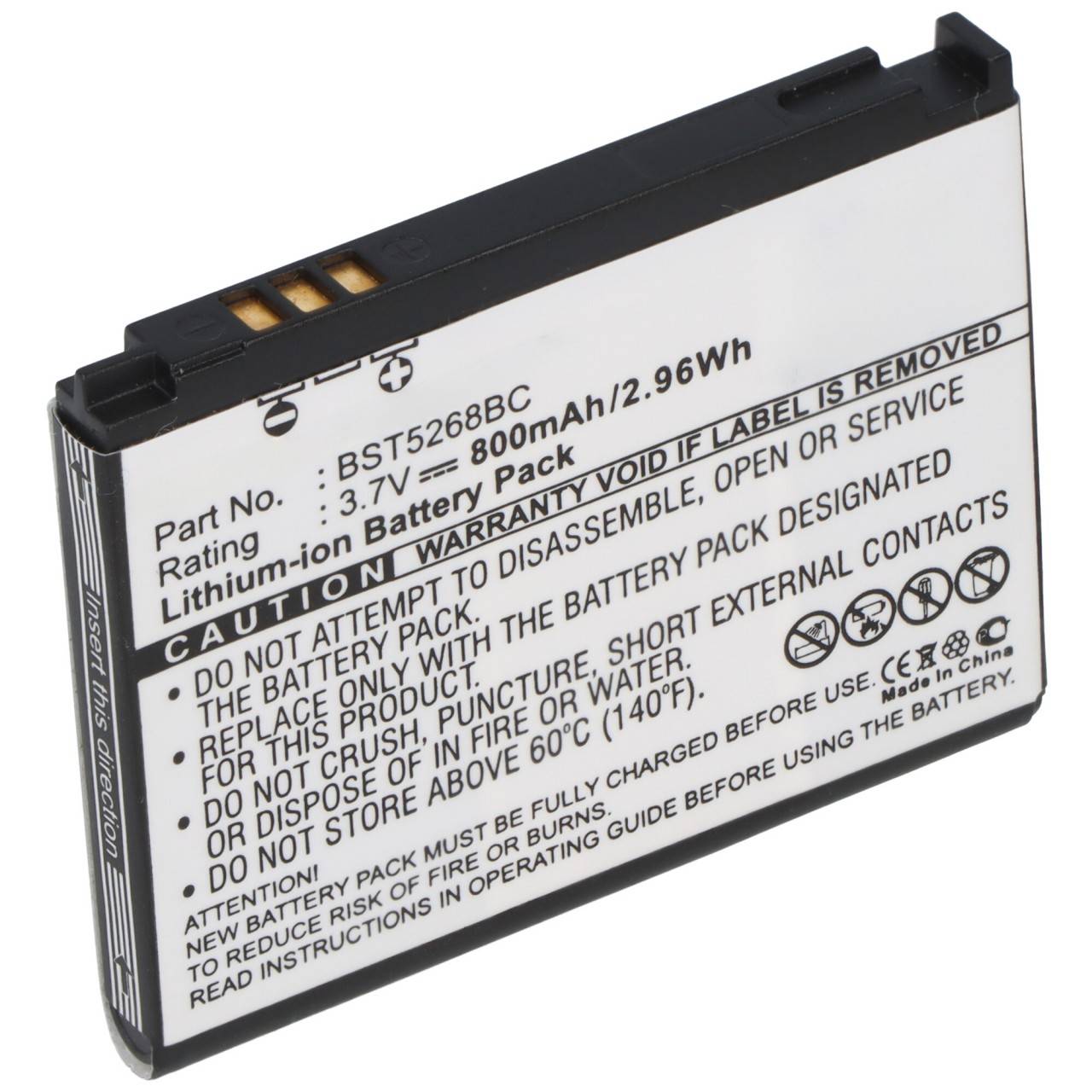 Batteria AccuCell adatta per Samsung SGH-D800, 550 mAh-0