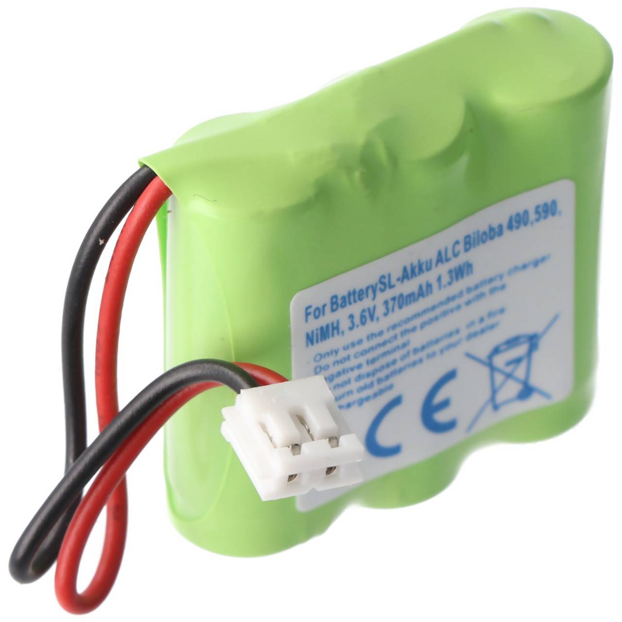Batteria AccuCell adatta per Alcatel Bilboa 37AAAM3BMJ, 370 mAh-0