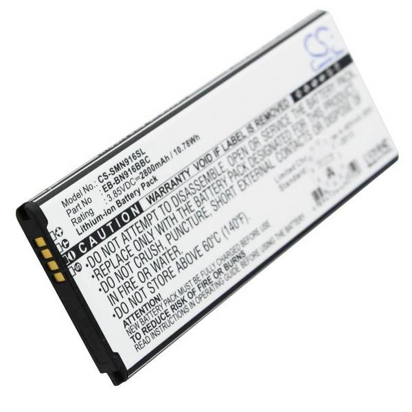Batteria adatta per la batteria Samsung SM-N910 Galaxy Note 4, 2800mAh
