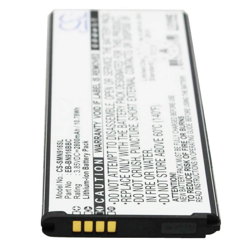 Batteria adatta per la batteria Samsung SM-N910 Galaxy Note 4, 2800mAh-2