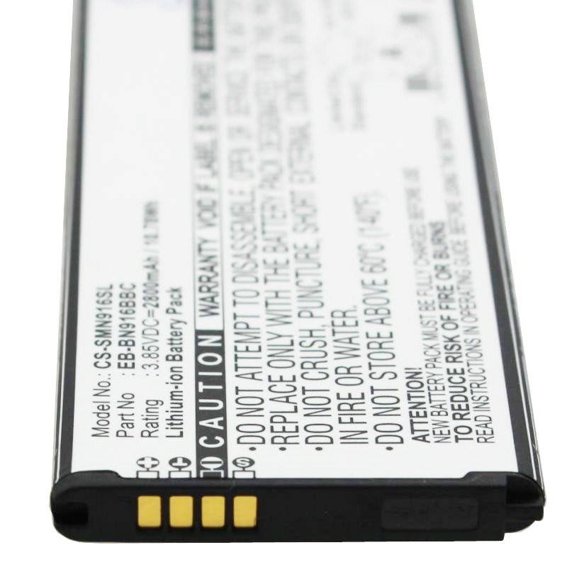 Batteria adatta per la batteria Samsung SM-N910 Galaxy Note 4, 2800mAh-3