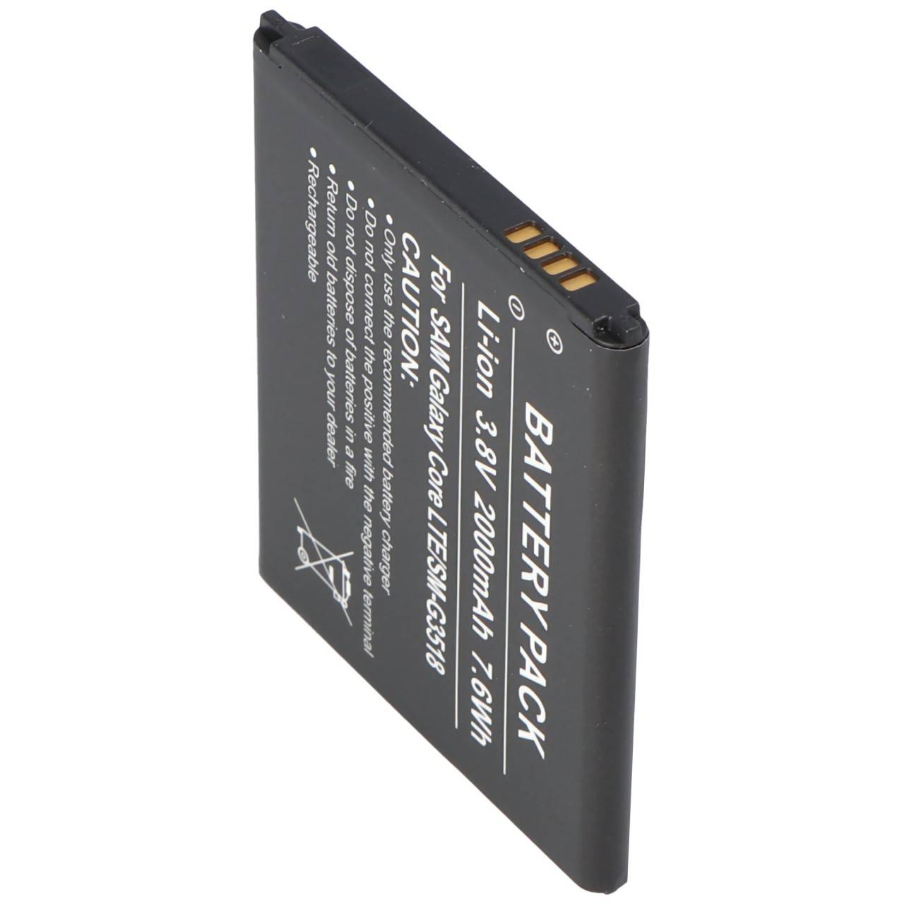 Batteria agli ioni di litio Samsung Galaxy Core LTE come batteria replica di AccuCell-0