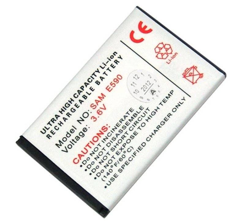 Batteria AccuCell adatta per Samsung SGH-E590, Samsung SGH-E598, Samsung SGH-E790-0
