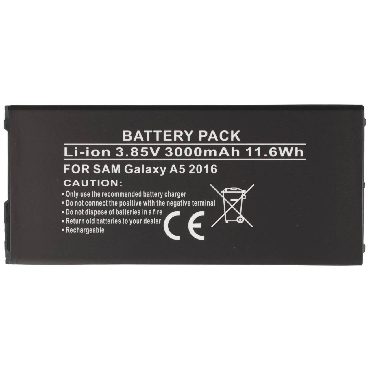 Batteria di ricambio adatta per Samsung Galaxy A5 2016 Batteria Galaxy A5 2016 Duos, SM-A5100, SM-A510F-2