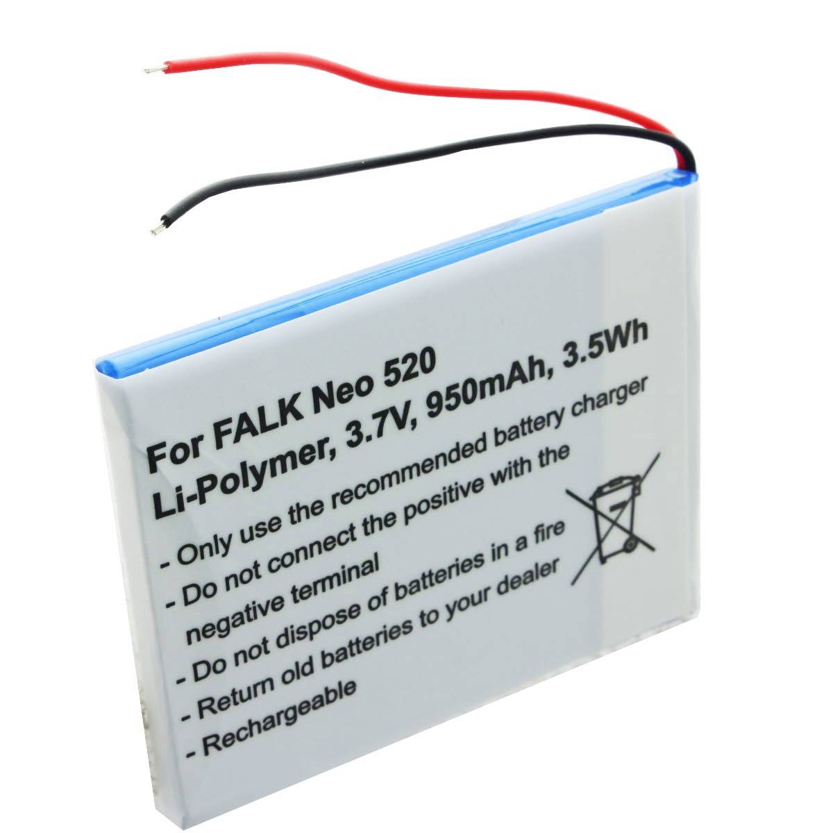Batteria adatta per batteria Falk Neo 520, Neo 520LMU SR404255-0