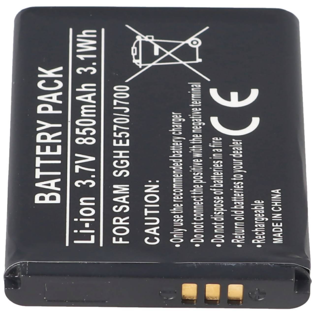 Batteria adatta per batteria Samsung SGH-E570, batteria Samsung SGH-J700 AB503442BECSTD-1