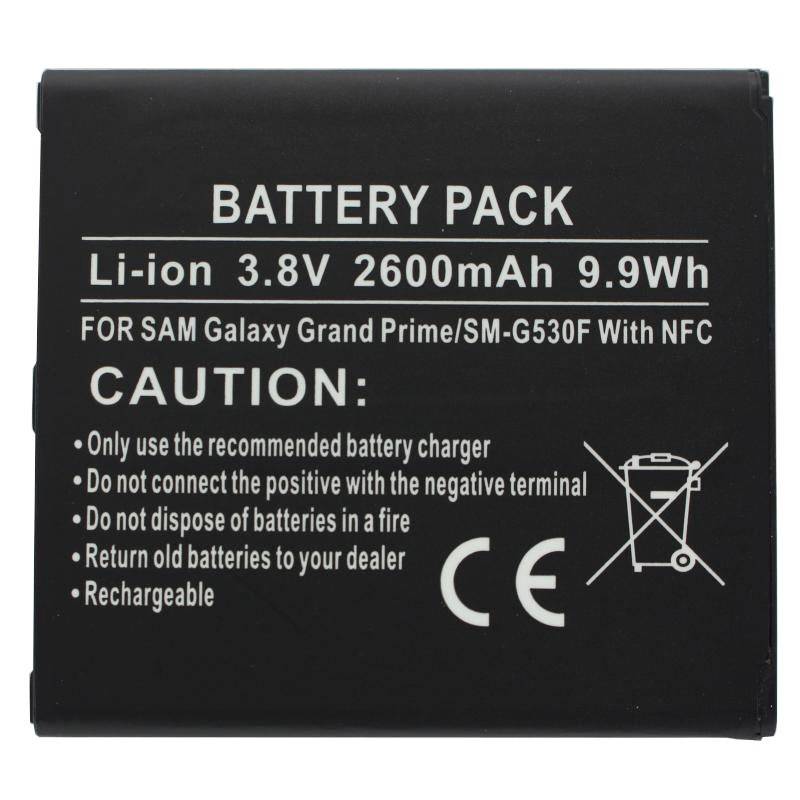 Batteria adatta per Samsung Galaxy Grand Prime 2600mAh NFC SM-G5306W, SM-G5308, SM-G5308W, SM-G5309, SM-G5309W,...-3