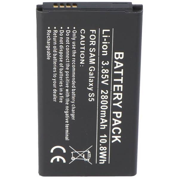 Batteria Samsung Galaxy S5 come batteria replica di AccuCell con 2800 mAh