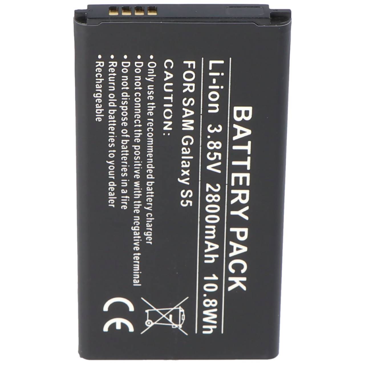Batteria Samsung Galaxy S5 come batteria replica di AccuCell con 2800 mAh-0