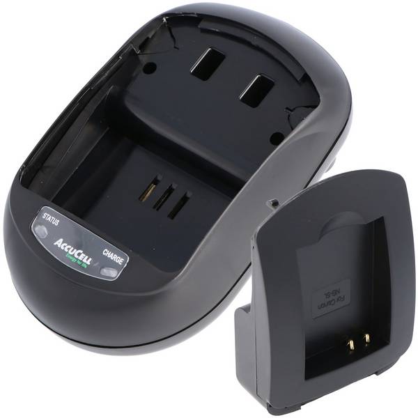Caricabatterie rapido AccuCell adatto per batteria Canon NB-5L