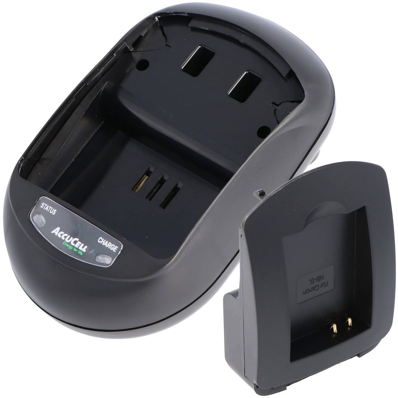Caricabatterie rapido AccuCell adatto per batteria Canon NB-5L-0