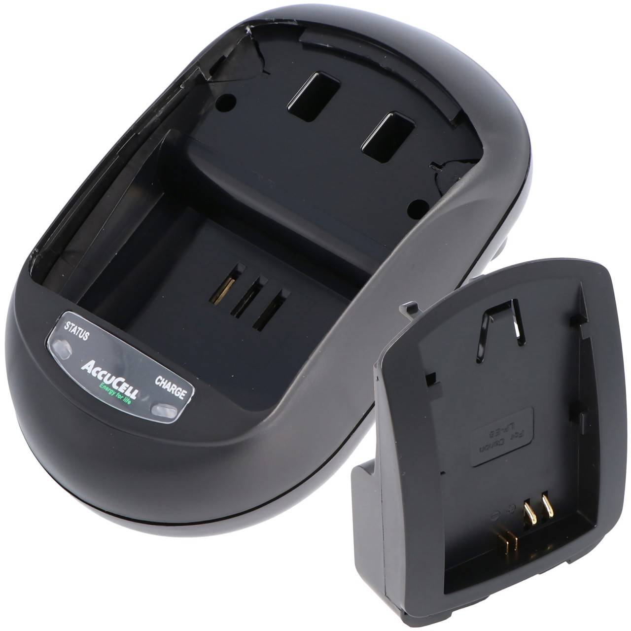 Caricabatterie AccuCell adatto per DSLR Canon LP-E6, EOS 5D Mark II-0