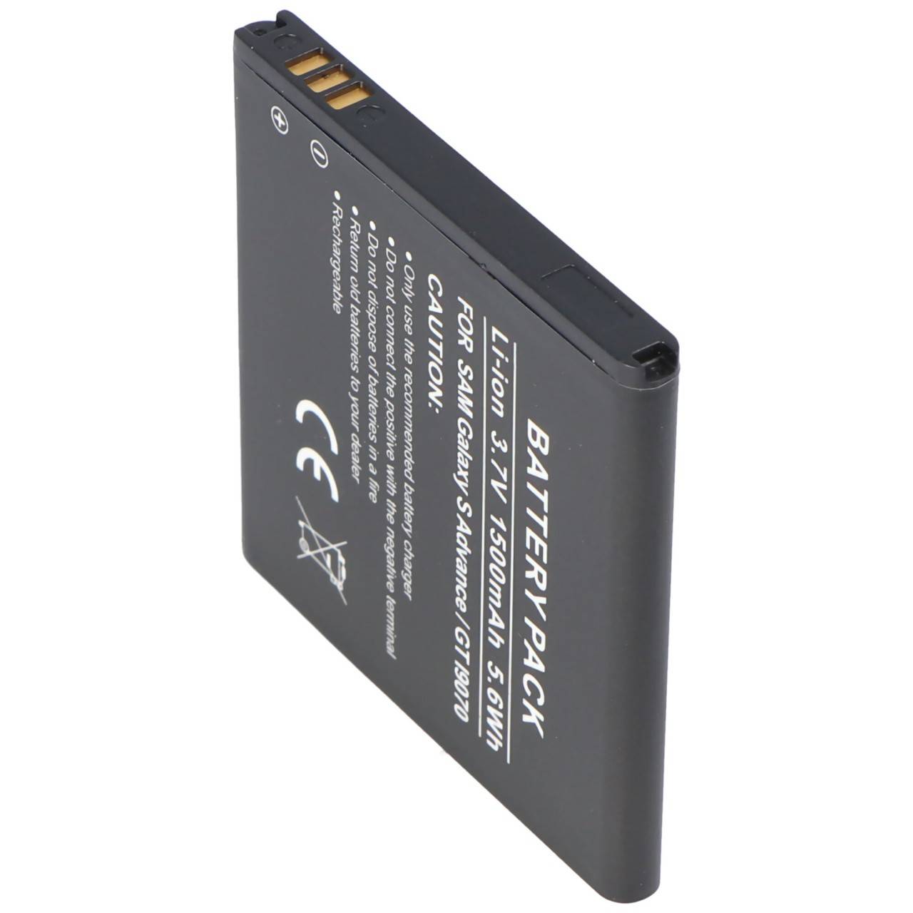AccuCell batteria adatta per Samsung Galaxy S Advance, Samsung GT-I9070, EB535151VU-0