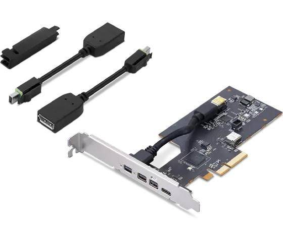 Lenovo 4XF1L53431 scheda di interfaccia e adattatore Interno Mini DisplayPort, Thunderbolt 4 (MECH_BO TS TBT4 HP PCIE CA-0