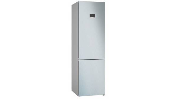 Bosch Serie 4 KGN397LDF Frigorifero combinato da libera installazione 203 x 60 cm Metal look Classe D