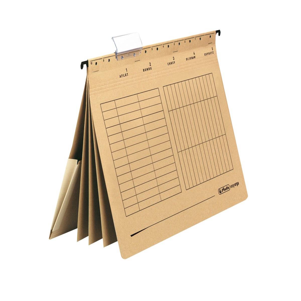herlitz Mehrfach-Hängehefter UniReg easyorga, DIN A4, natron - für den Markt: D - L - A - CH - 5 Stück (10843860)-1