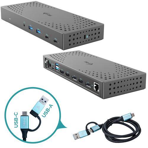 i-tec CATRIPLE4KDOCKPD2UK replicatore di porte e docking station per notebook Ca-0