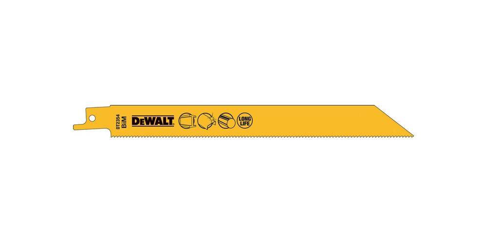 DEWALT - DT2354-QZ - Reciprocating Blades Bi Metal - 203mm (5Pack) DT2354-QZ DeWalt-0