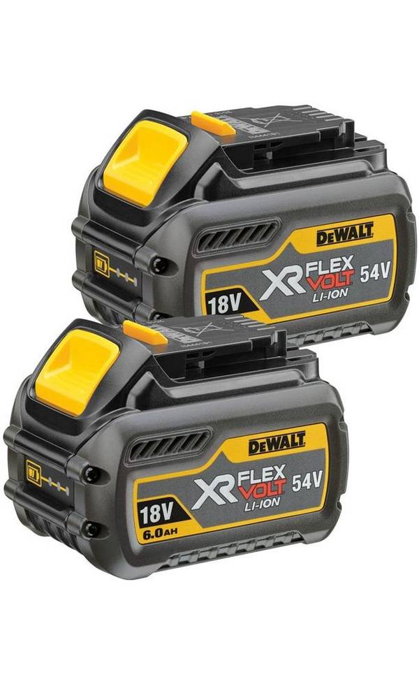 Set batterie DeWalt DCB546T2-XJ 6A, contenuto 2 pezzi