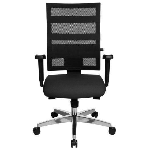 Topstar Armlehnen Modell Typ "T2", 1 Paar, schwarz höhenverstellbar mit Softpad-Armauflage, Schaft chrom (7090 CHR)-1