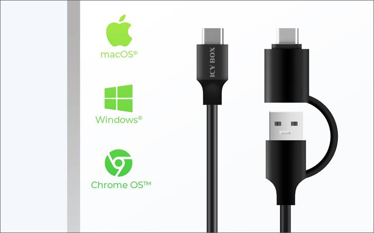 Ã¢â‚¬Â¢ FÃƒÂ¼r eine 2,5" SSD oder HDD Ã¢â‚¬Â¢ USB 3.2 Gen 1 Type-A/Type-CÃ‚Â® Kombi-Kabel Ã¢â‚¬Â¢ Datentransferrate bis-3