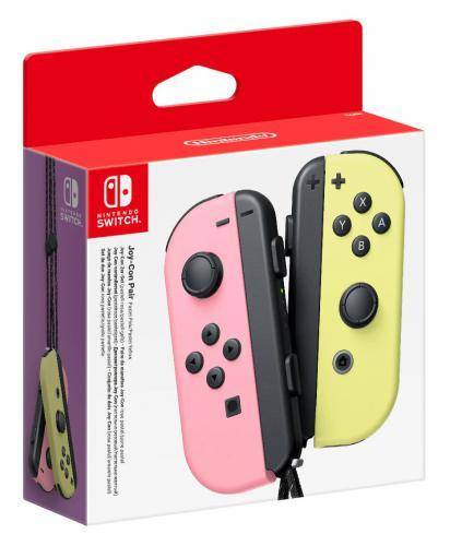 NINTENDO SWITCH SET 2 CONTROLLER WIRELESS JOY-CON DESTRO SINISTRO ROSA/GIALLO PASTELLO-0
