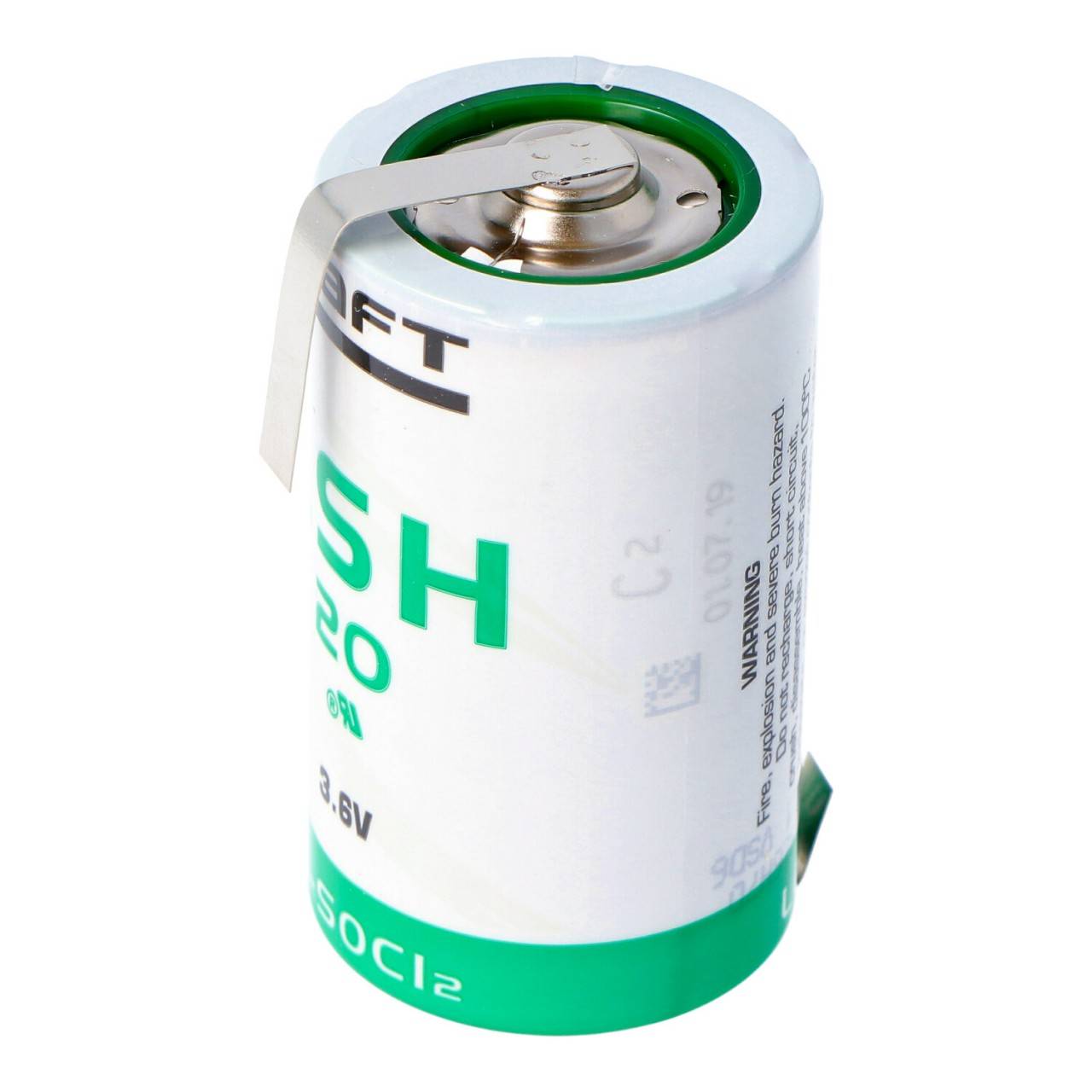 Batteria al litio SAFT LSH 20 3.6V Primaria LSH20 con capicorda a saldare Z-0
