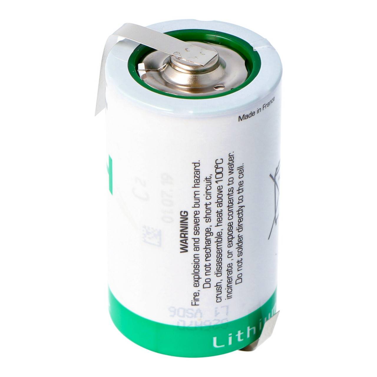 Batteria al litio SAFT LSH 20 3.6V Primaria LSH20 con capicorda a saldare Z-3