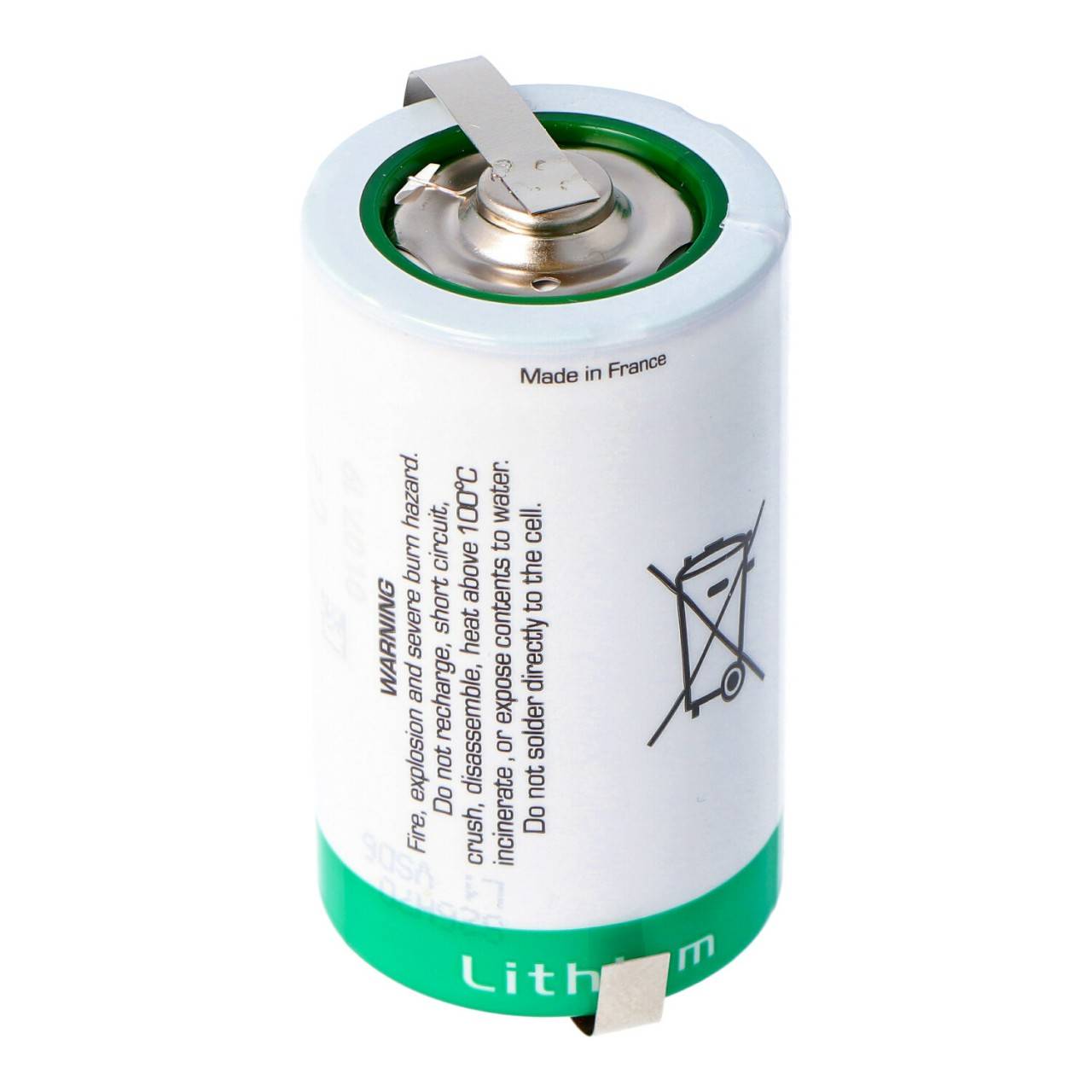 Batteria al litio SAFT LSH 20 3.6V Primaria LSH20 con capicorda a saldare Z-4