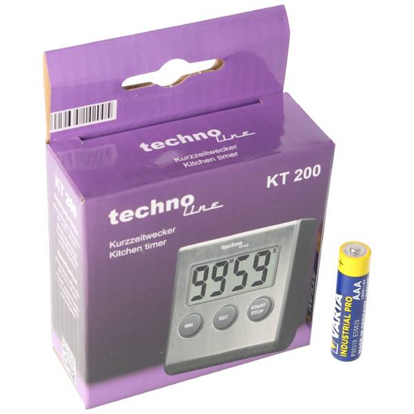 Timer da cucina digitale in acciaio inox, timer con sveglia, funzione saliscendi, supporto, calamita