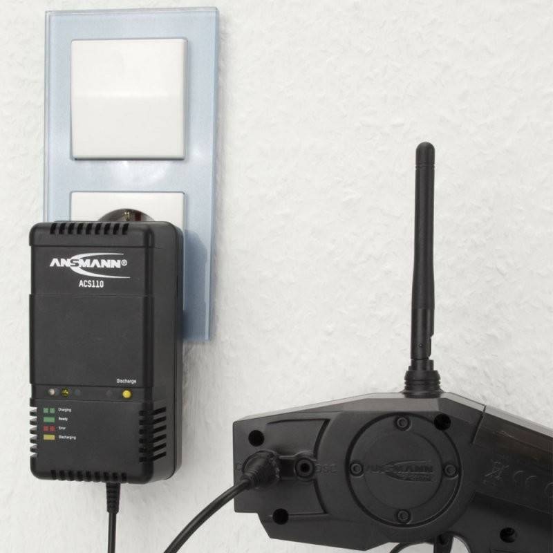 Caricabatterie ACS NiMH per batterie da 1,2 Volt a 12 Volt, ad es. Racing Pack 7,2 V-4
