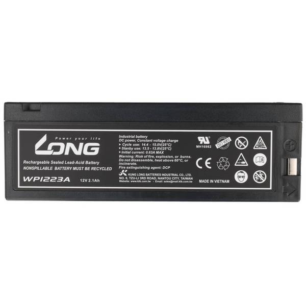 Batteria al piombo AKKUmed adatta per Criticon Dinamap Pro 100, 200, 300, 400BP - 12 V 2100 mAh 180x60x23 mm