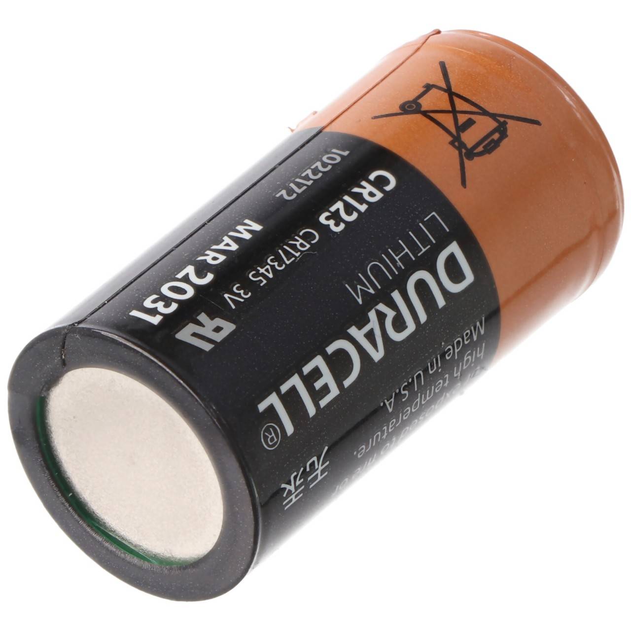 Batteria Duracell Litio, CR123A, 3V Foto, Ultra, Bulk (1-Pack)-2