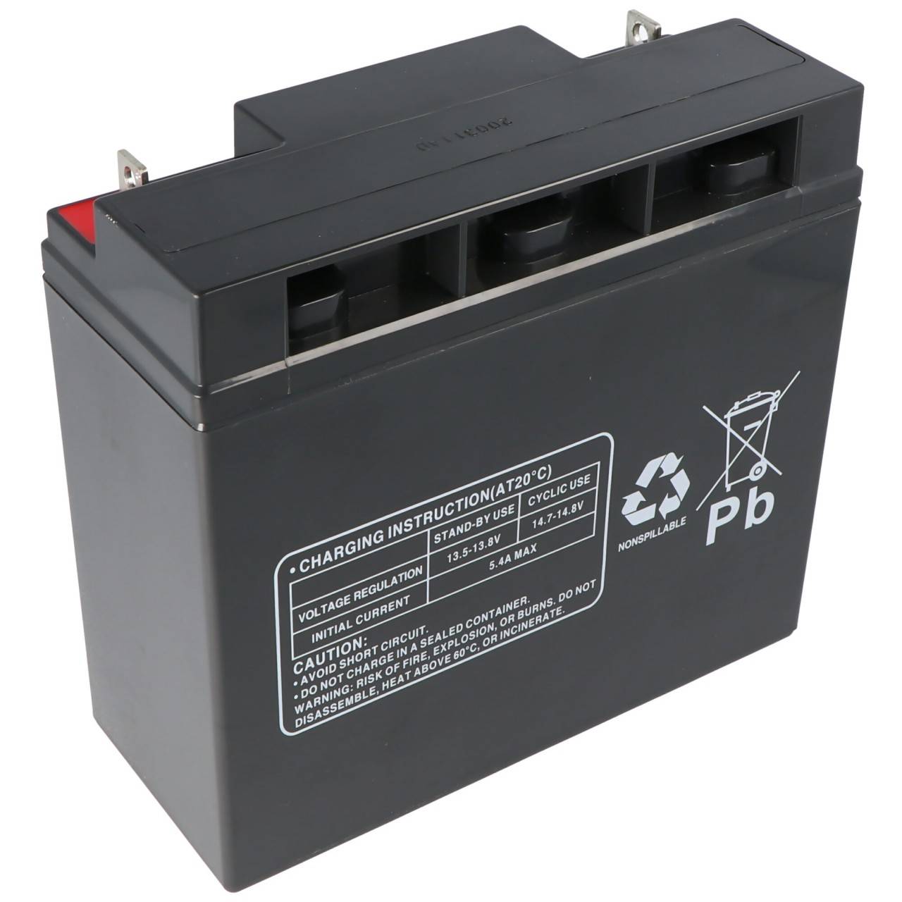 Batteria adatta per la batteria APC RBC7 per autoconversione, 12 Volt, 18000 mAh-3