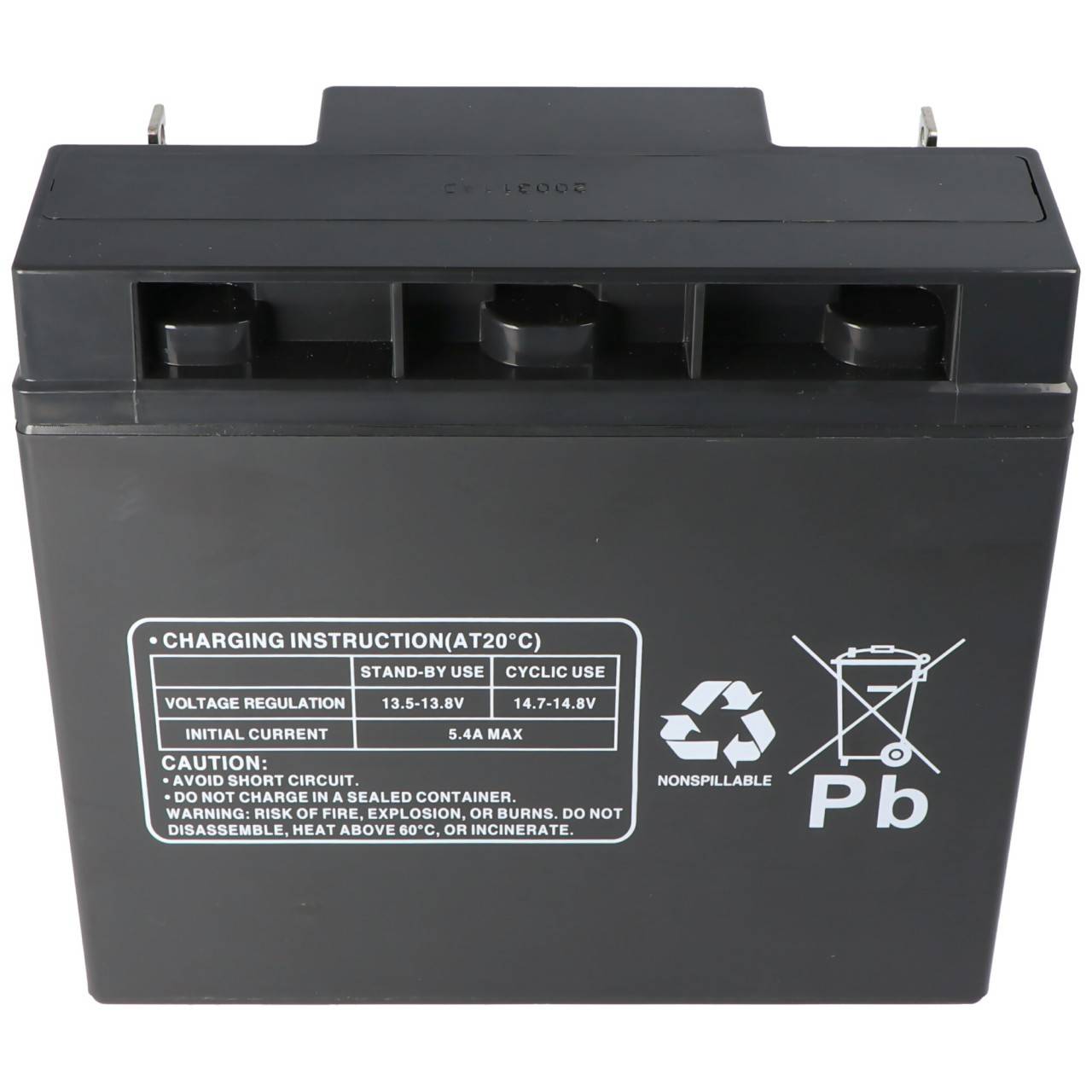 Batteria adatta per la batteria APC RBC7 per autoconversione, 12 Volt, 18000 mAh-4